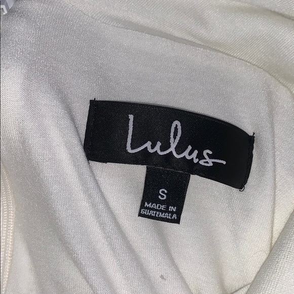 White formal dress from lulus - Picture 4 of 8